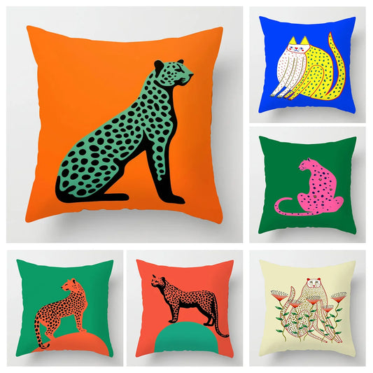 Wild & Geometrisch – Kussenhoes met Dierenprint