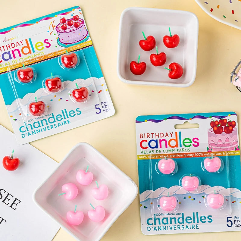 Cherry on Top kaarsjes – Zoete Kersjes voor Elk Feest!