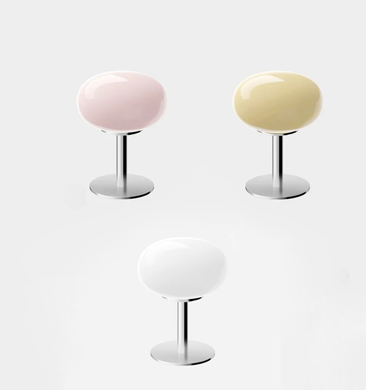 Macaron Glass Table Lamp – Soft Ambience with Dimmable Light