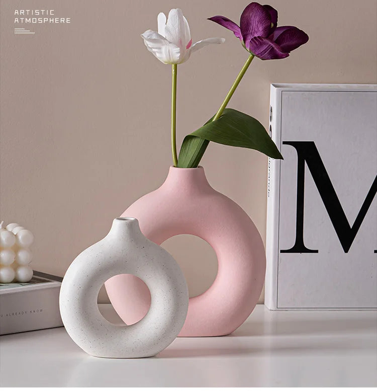 Keramische Opengewerkte Vaas – Europees Design