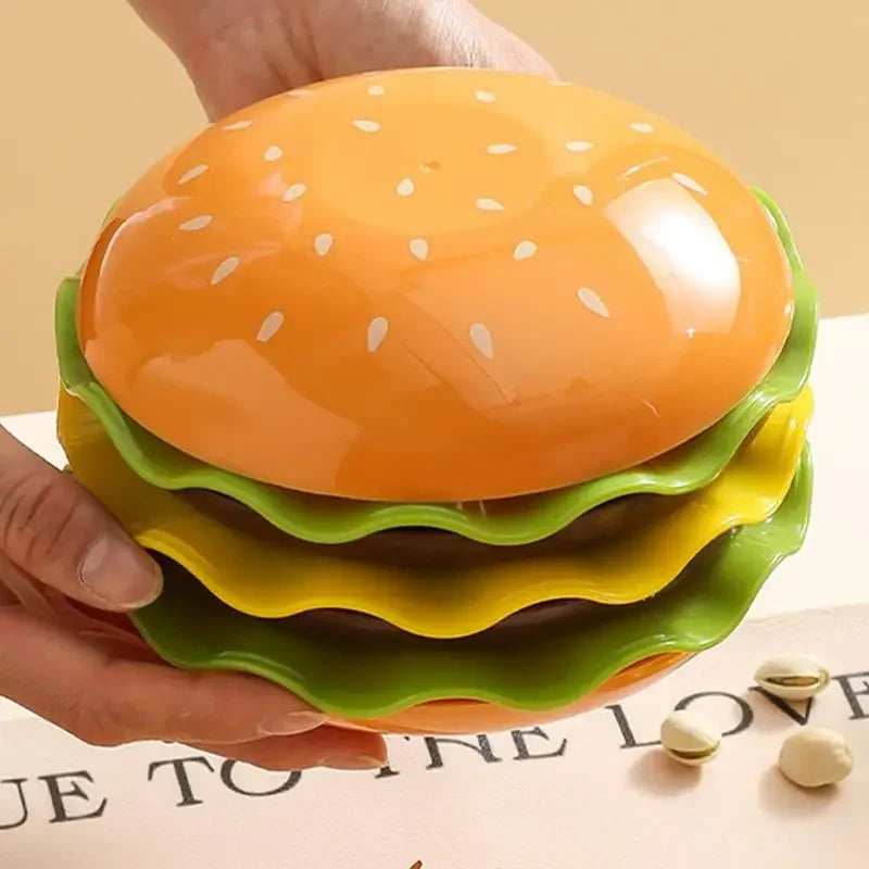 Hamburger Stacking Plate Set – Playful Burger Plates (5- or 7-piece)
