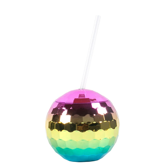 Disco Ball Cup with Straw – The Ultimate Party Drinking Cup