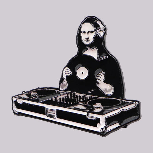 Vintage DJ Mona Lisa Speldje – Kunst met een Twist