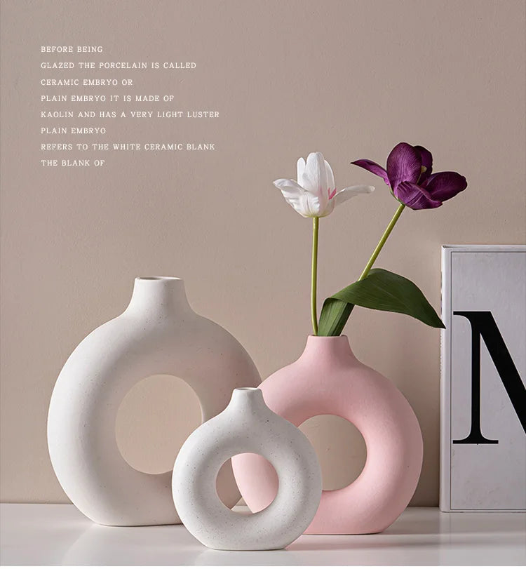 Keramische Opengewerkte Vaas – Europees Design