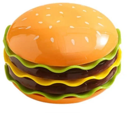 Hamburger Stacking Plate Set – Playful Burger Plates (5- or 7-piece)