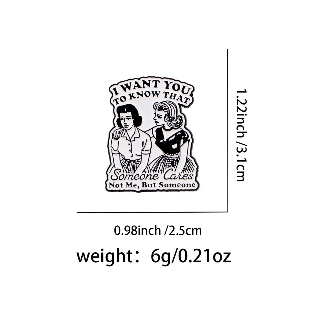 “I Want You To Know That” Speldje – Quote Accessoire