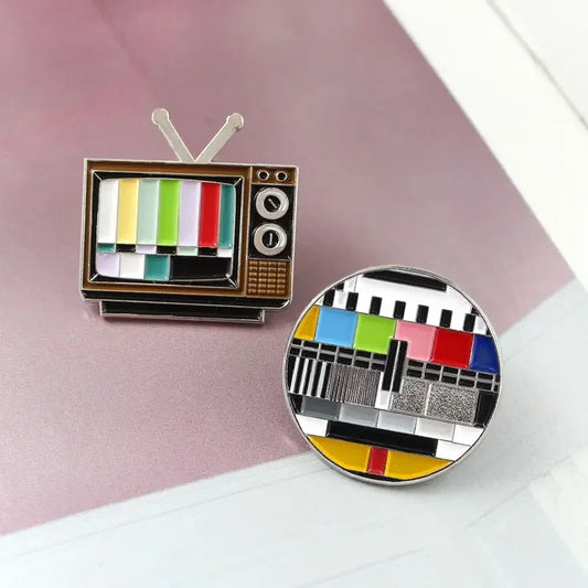 Vintage Retro Pins – Colorful 80's Pins (6 Designs)