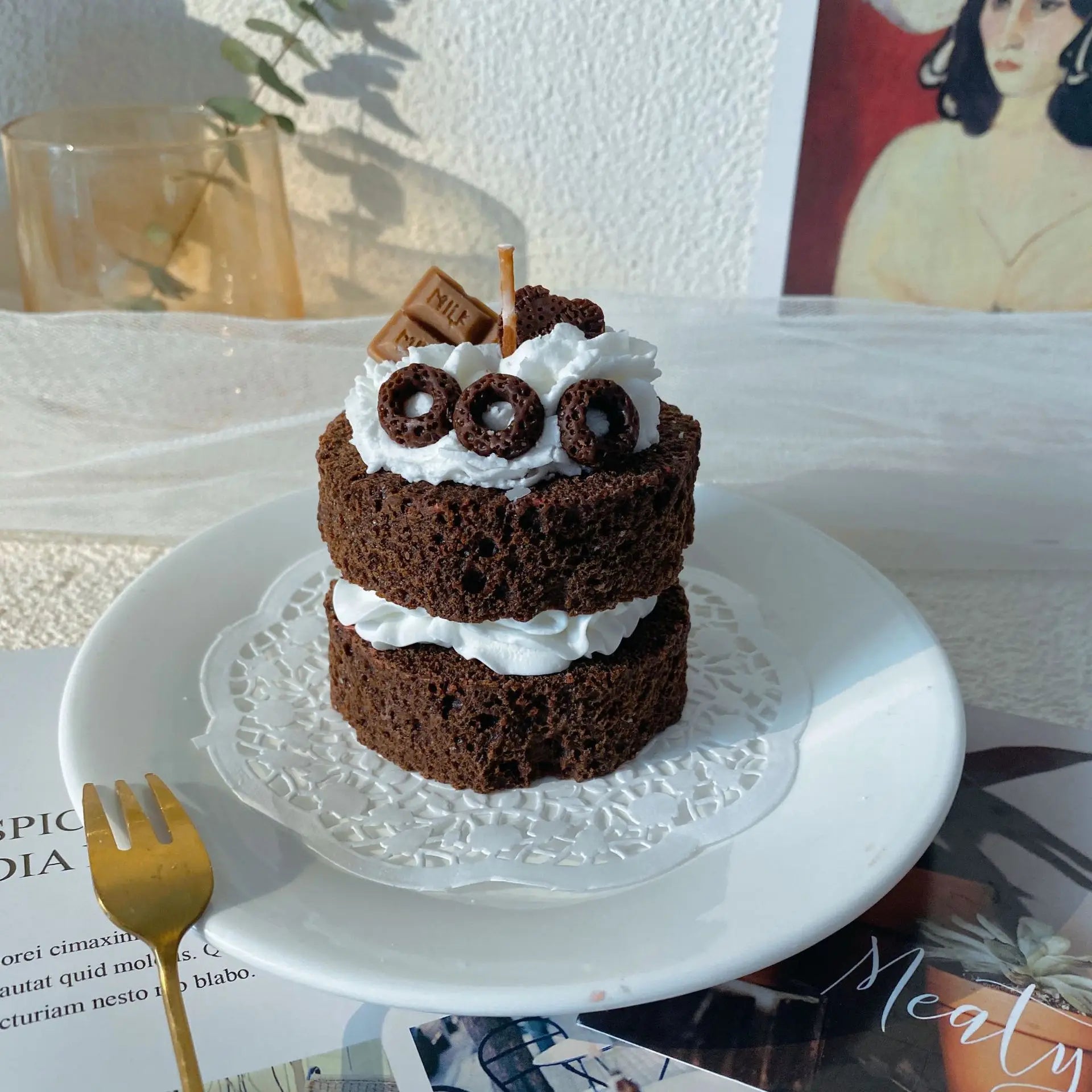 Chocolate Cake Scented Candles – Schattige Kaarsjes met Chocoladetaartgeur